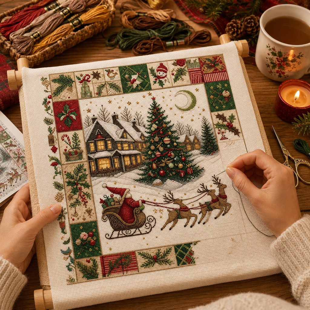 🎄 Christmas Cross Stitch Kit