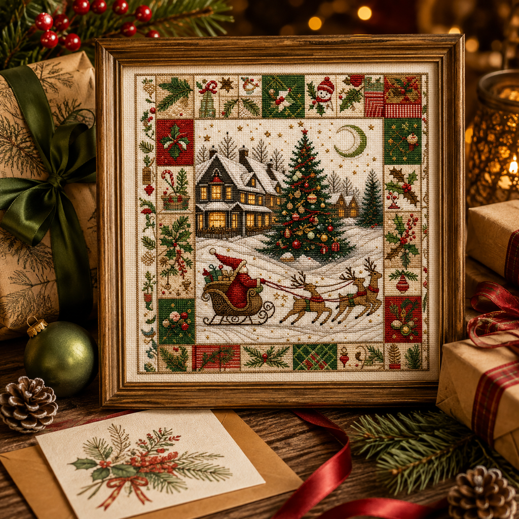 🎄 Christmas Cross Stitch Kit