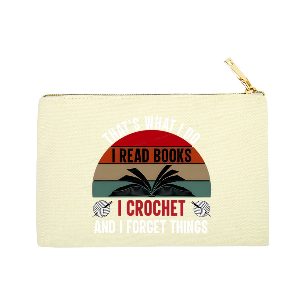Pagewings Crochet And I Forget Things Pouch