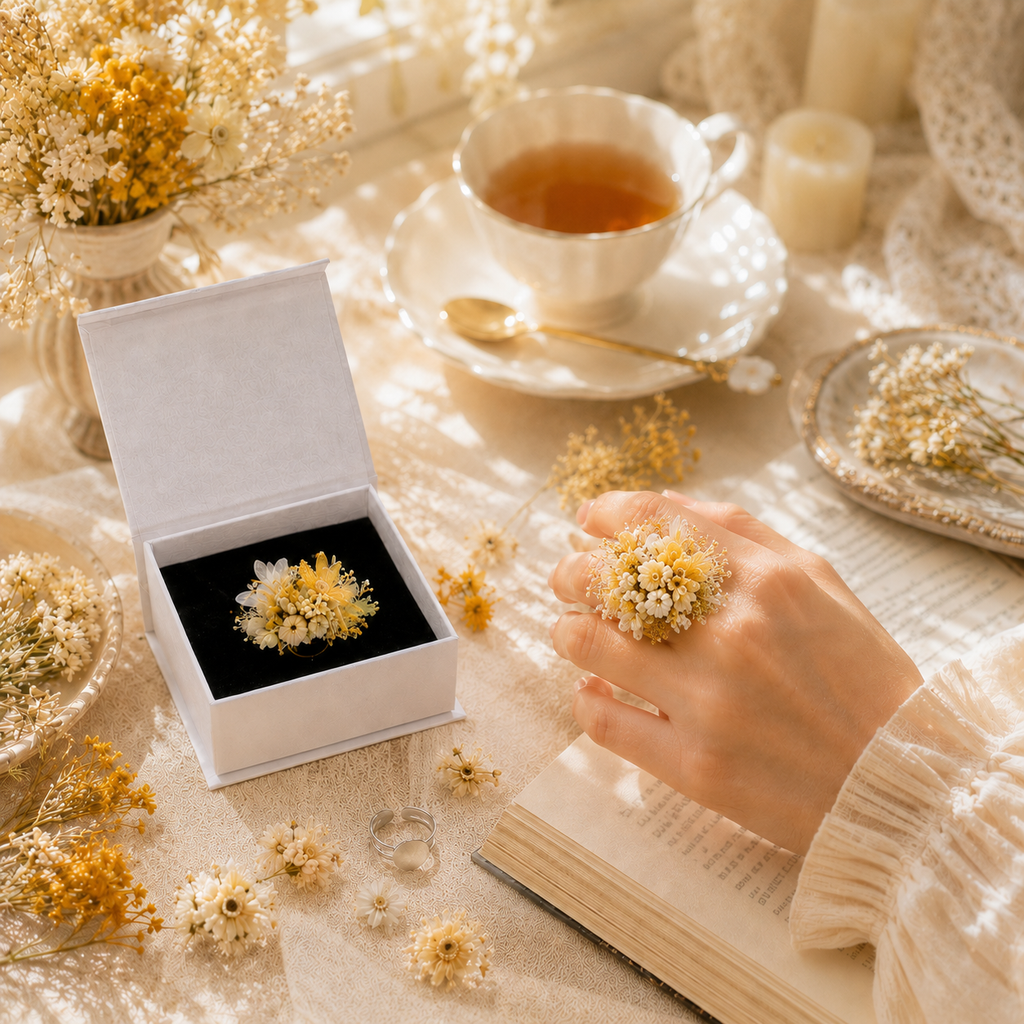 Forest Romantic Dried Flower Ring DIY Kit