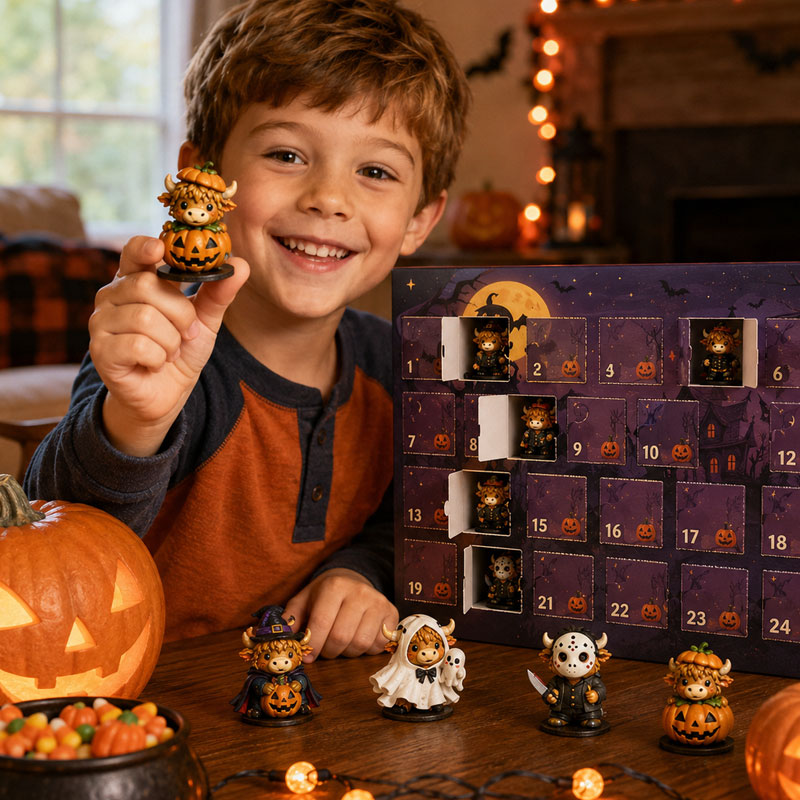 Highland Cow Halloween Countdown Calendar 2026🐮🎃✨