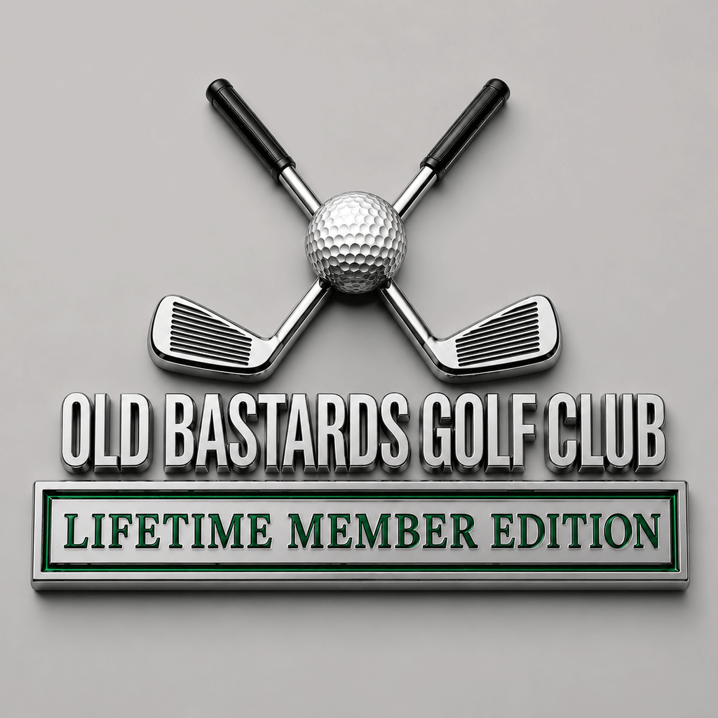 Old Bastards Golf Club Lifetime Member Edition Car Emblem