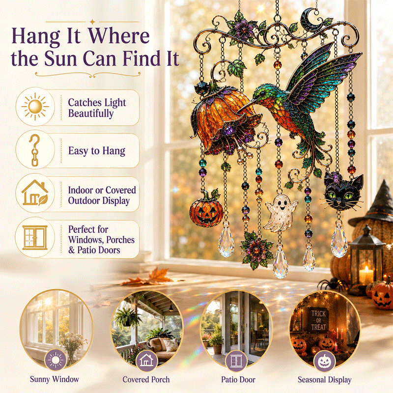 🔥50% Off Last Day🔥🎃 Halloween Suncatcher Wind Chime
