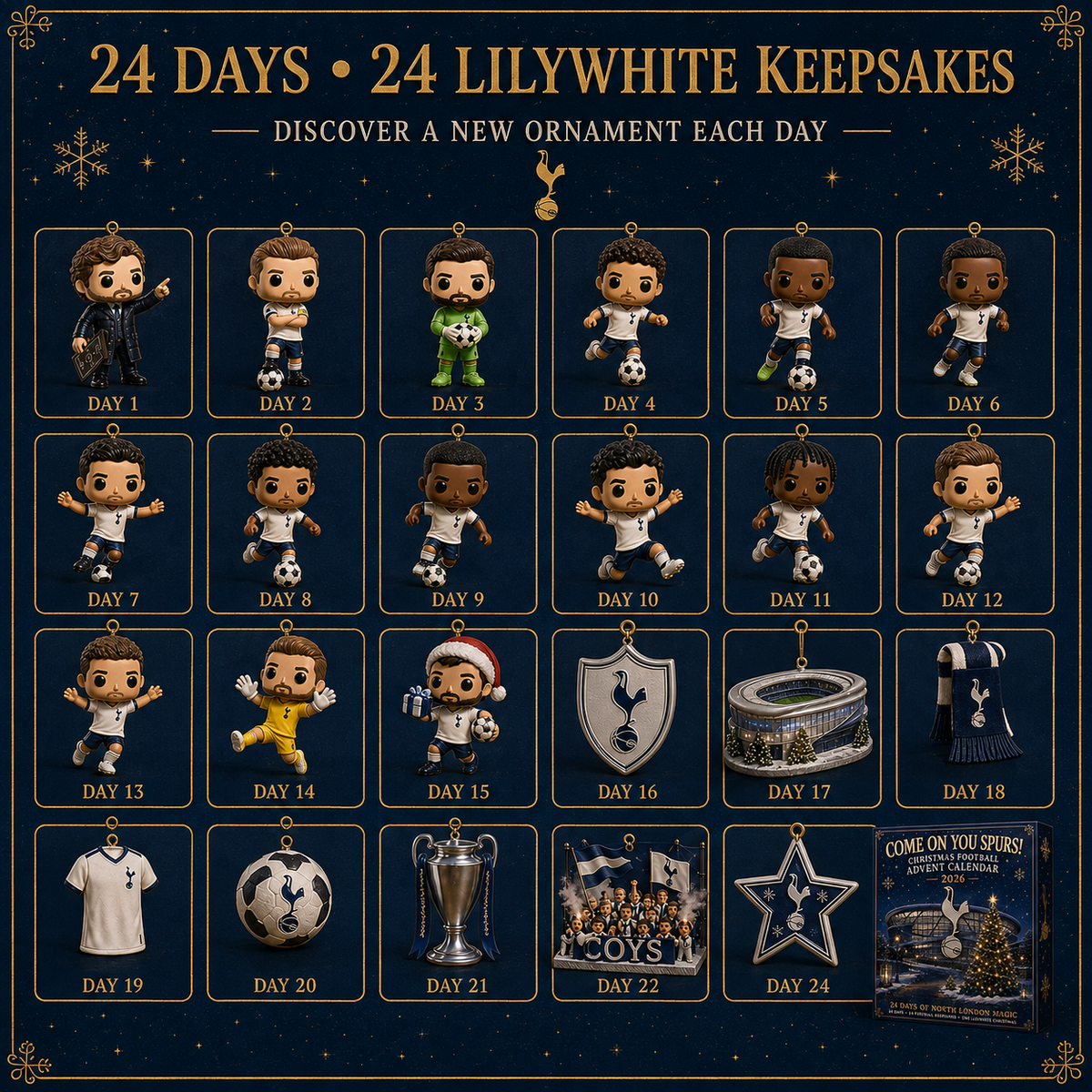 🎄 Come On You Spurs! Football Christmas Advent Calendar