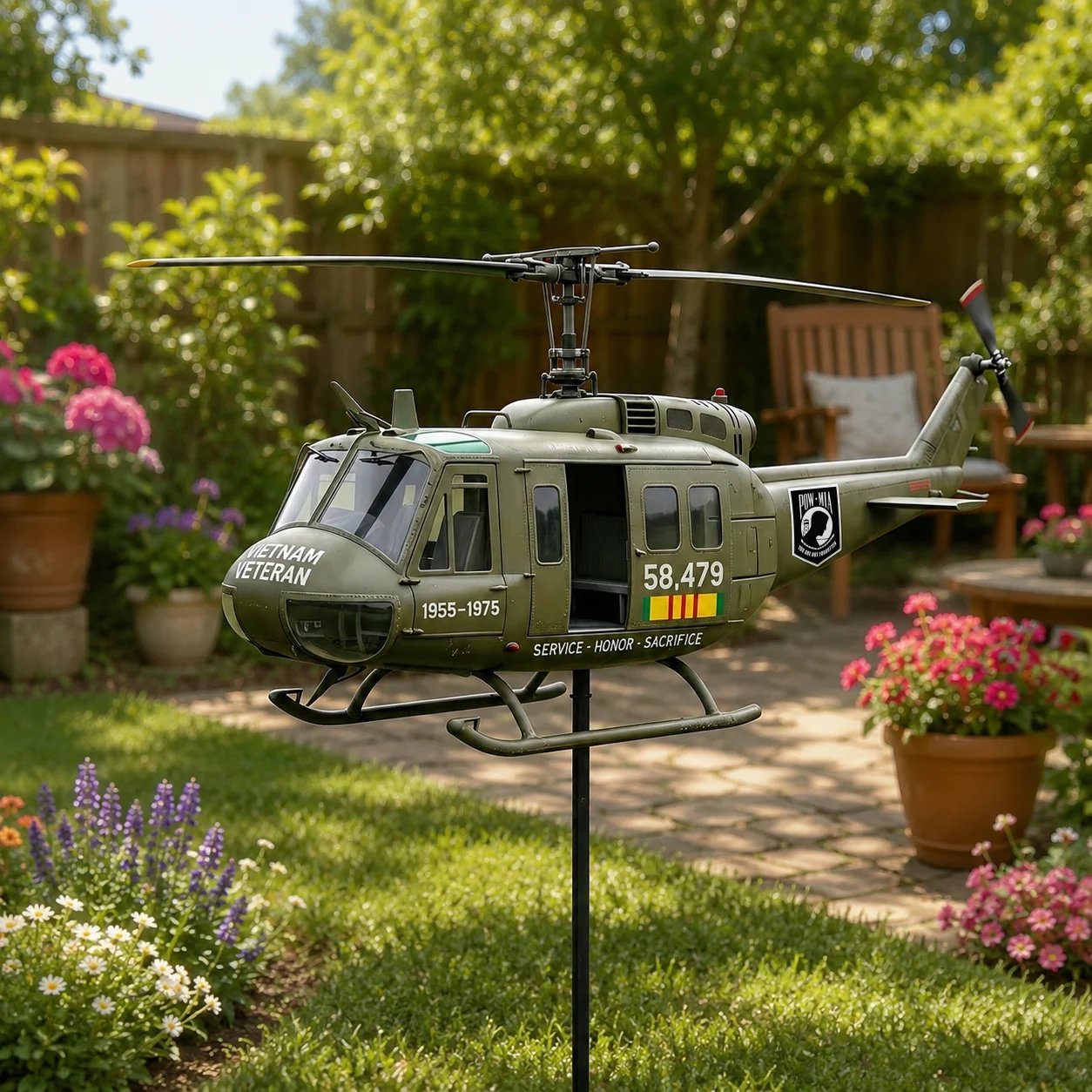 🏆Last Day Promo: 49% OFF 🎖️-Vietnam Veteran UH-1 Helicopter Wind Spinner- ✈️Buy 3 Free Shipping Today!