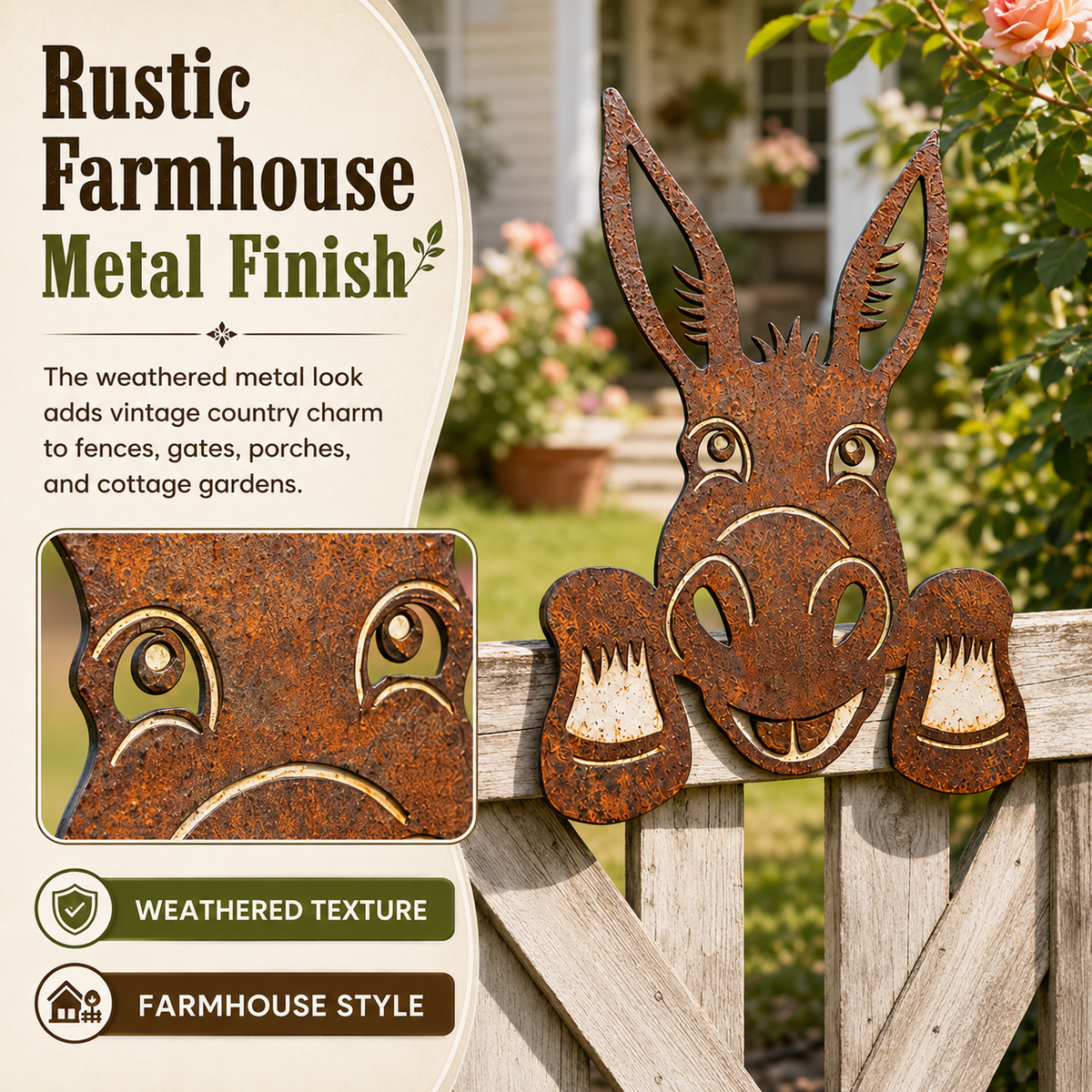Rustic Donkey Decor