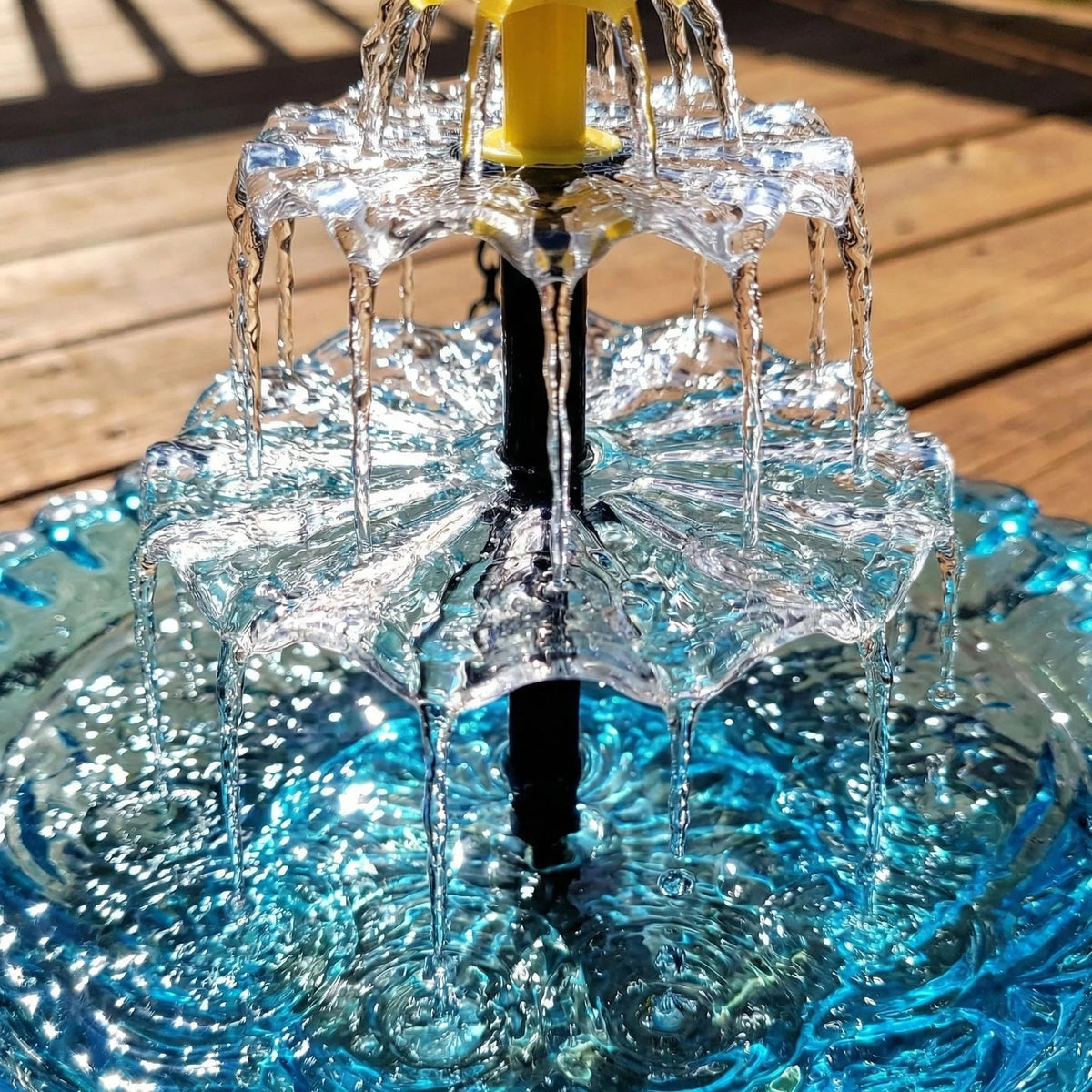 🔥Limited 60% OFF🔥-🐦💧Solar Cascade Hanging Bird Bath Fountain&Buy 2 Free Shipping🎁