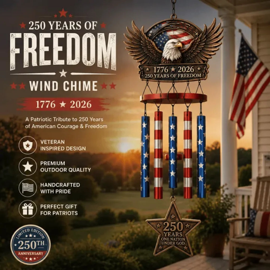 250 Years of Freedom  Commemorate Wind Chime