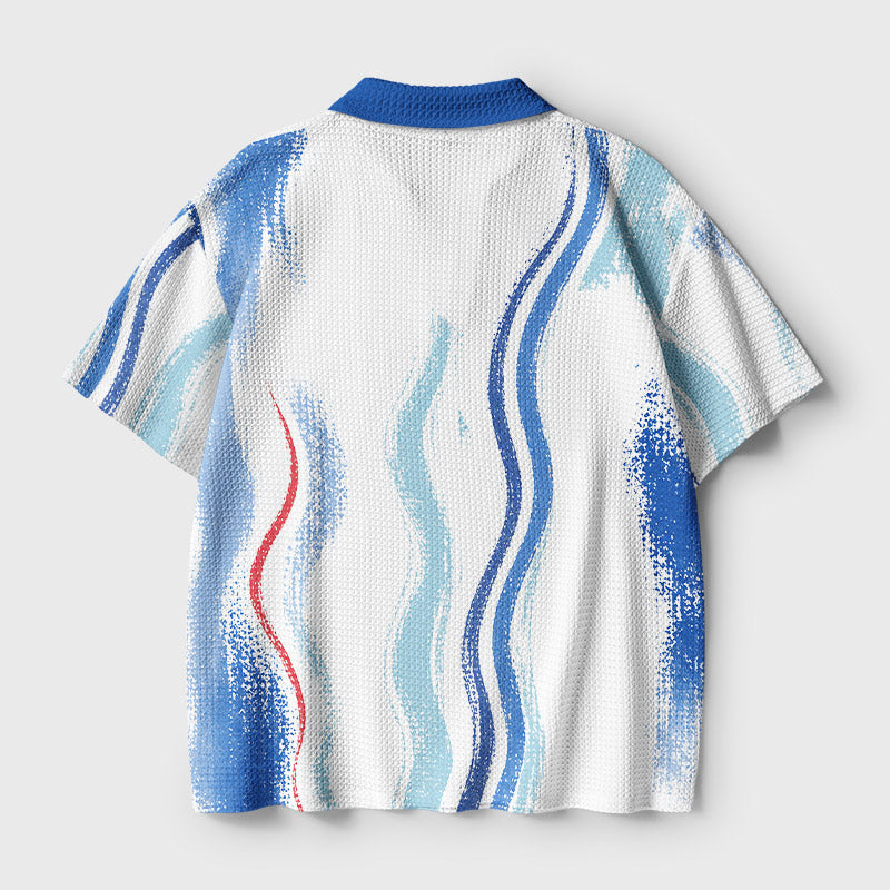 Commodore 64 Vintage Wave Geek Crochet Polo Shirt
