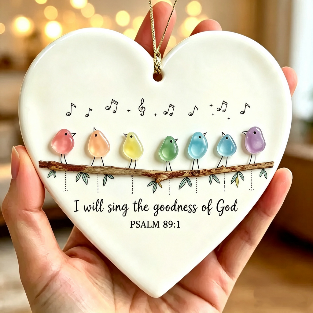 🎁Christian Sea Glass Bird Keepsake Gift