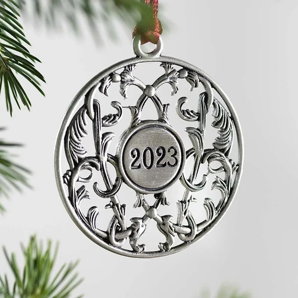 🎅BUY MORE SAVE MORE🎁Solid Pewter Christmas Tree Ornament
