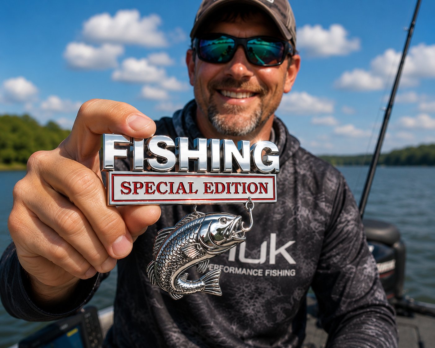 🔥LAST DAY 49% OFF- 🎣 Fishing Special Edition Premium 3D Metal Vehicle Emblem Badge