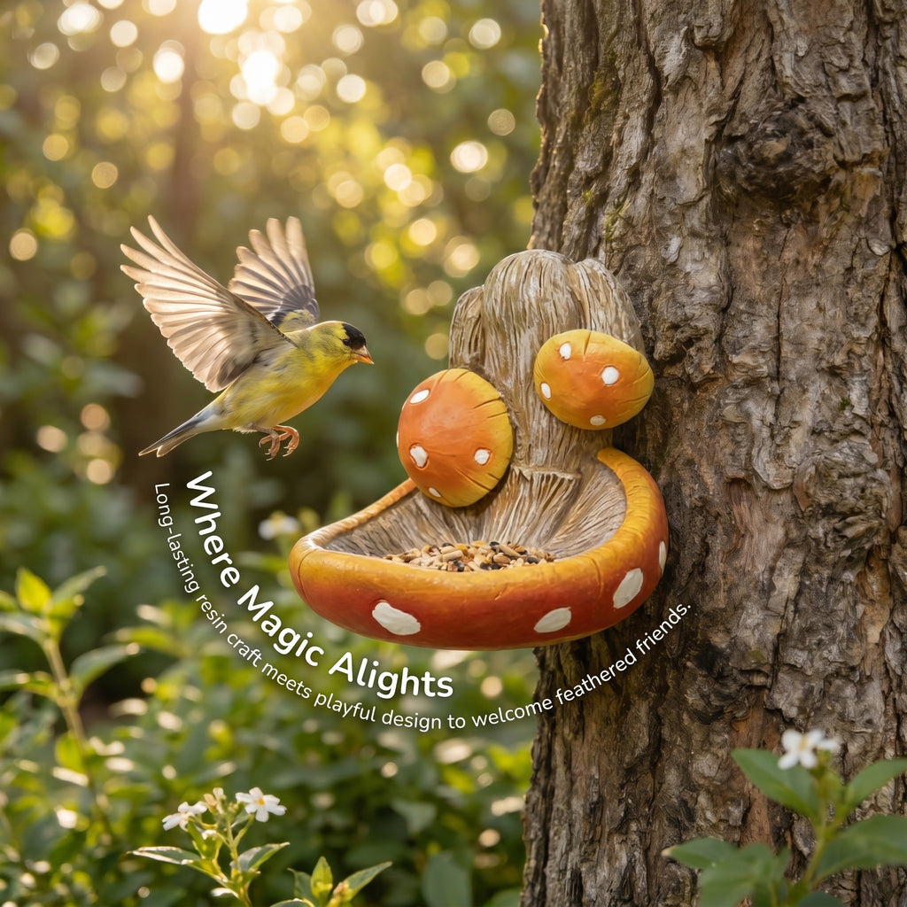 Fun Elf Tree-Faced Bird Feeder