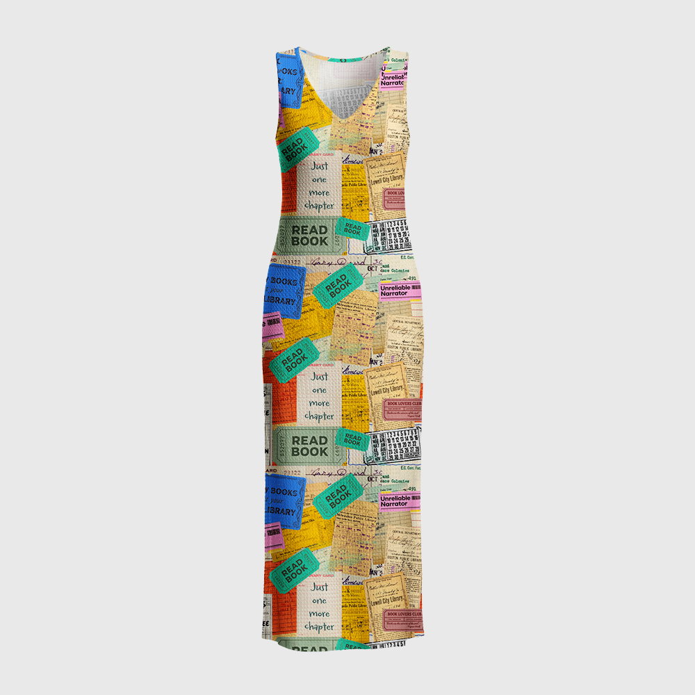 Pagewings Read Book Crochet Maxi Dress