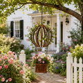 Vintage Hot Air Balloon Hanging Planter