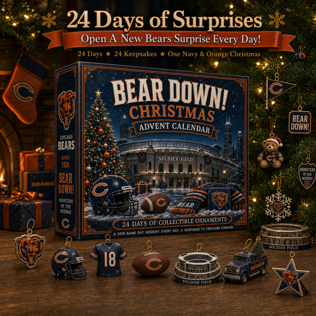 🎄 Bear Down! Football Christmas Advent Calendar