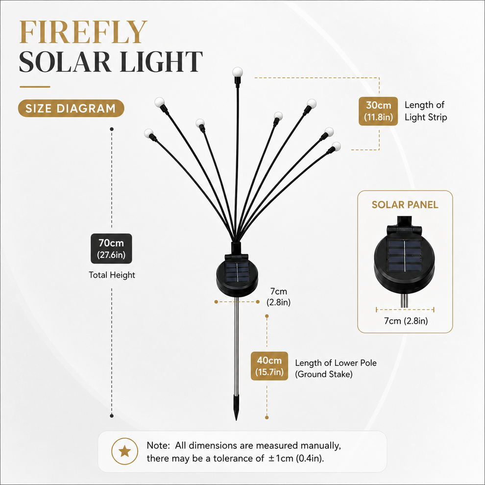 💥BUY 1 GET 1 FREE (2 PCS)🔥 Solar Firefly Garden Stake Lights