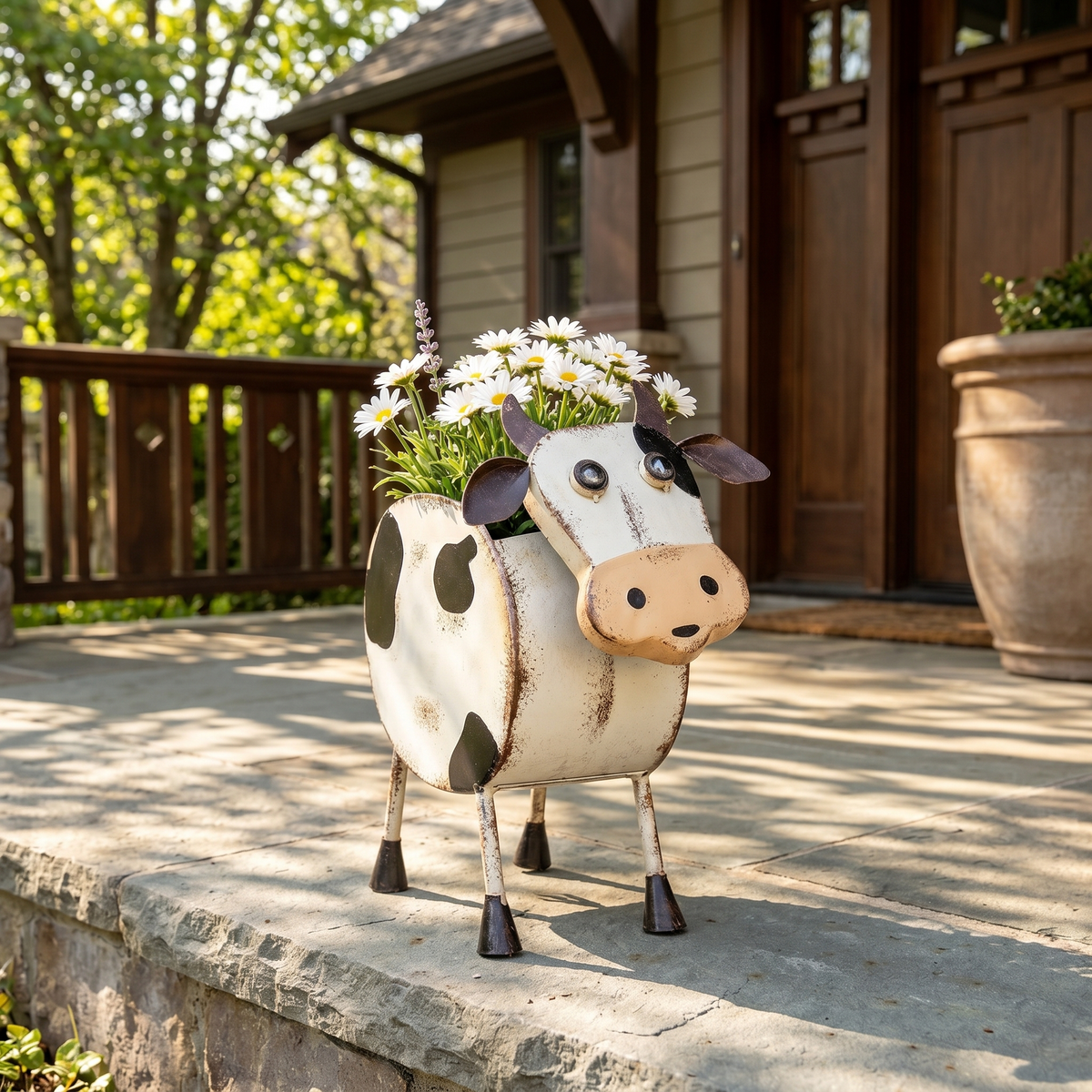 Metal Farm Animal Planters