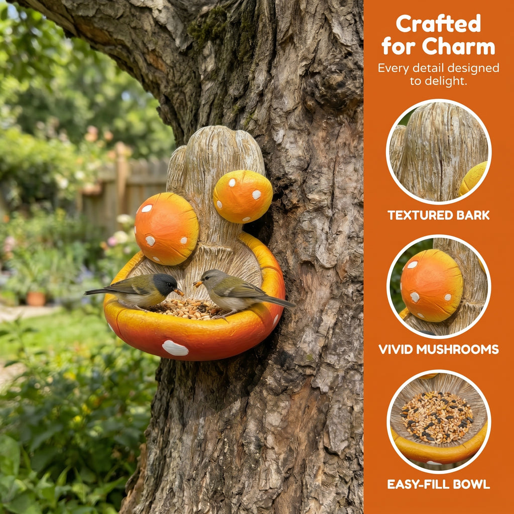 Fun Elf Tree-Faced Bird Feeder
