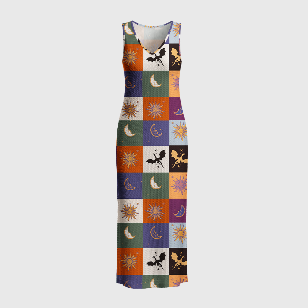 Pagewings Fantasy Book Lover Crochet Maxi Dress