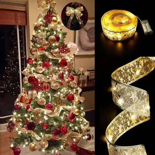 Christmas ribbon fairy lights 🎄early Christmas 45% Off Sale🎄