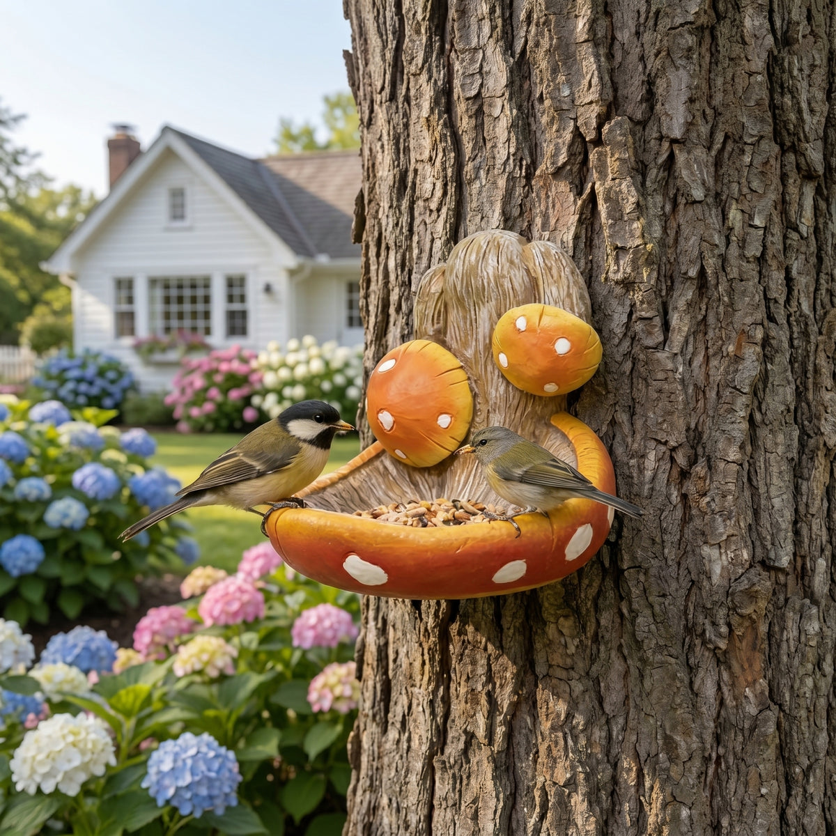Fun Elf Tree-Faced Bird Feeder