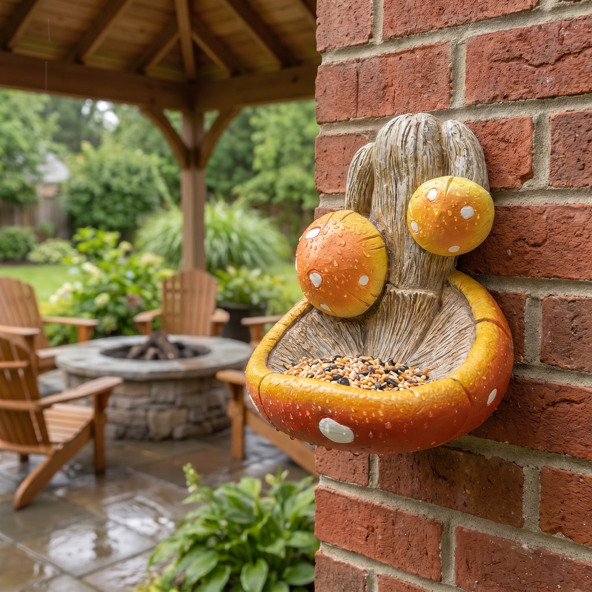 Fun Elf Tree-Faced Bird Feeder