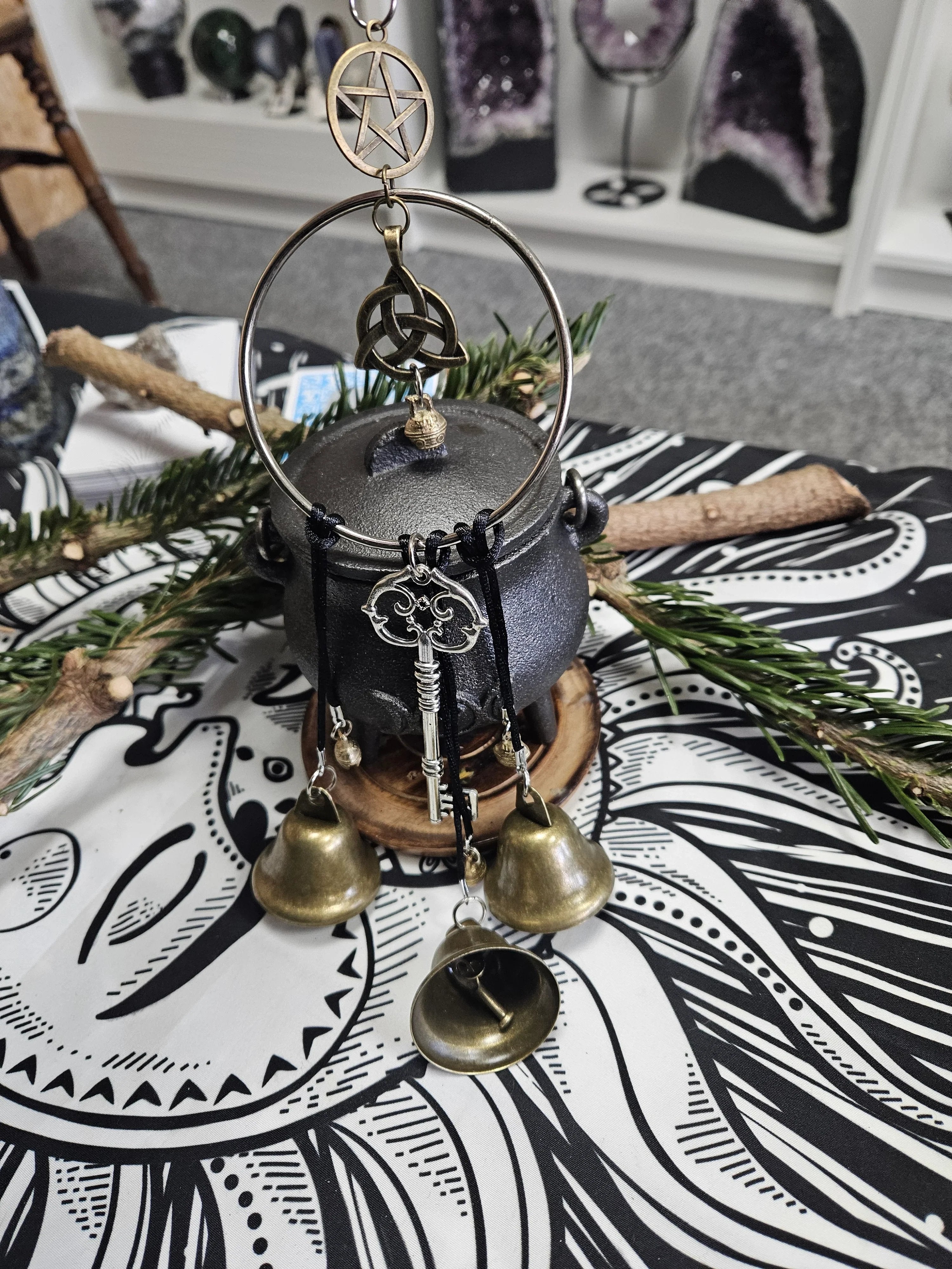 🧙‍♀️🔔100% Handmade Witch Bells Wind Chime for Home Protection (Handmade by Jordan Maynard®)