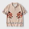 Space Rescue Fox Geek Crochet Polo Shirt