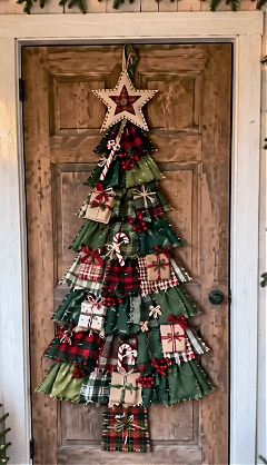 Beginner-Friendly DIY Oversized Patchwork Christmas Tree Door Hanging Kit | Complete Kit with All Tools & Step-by-Step Guide Included