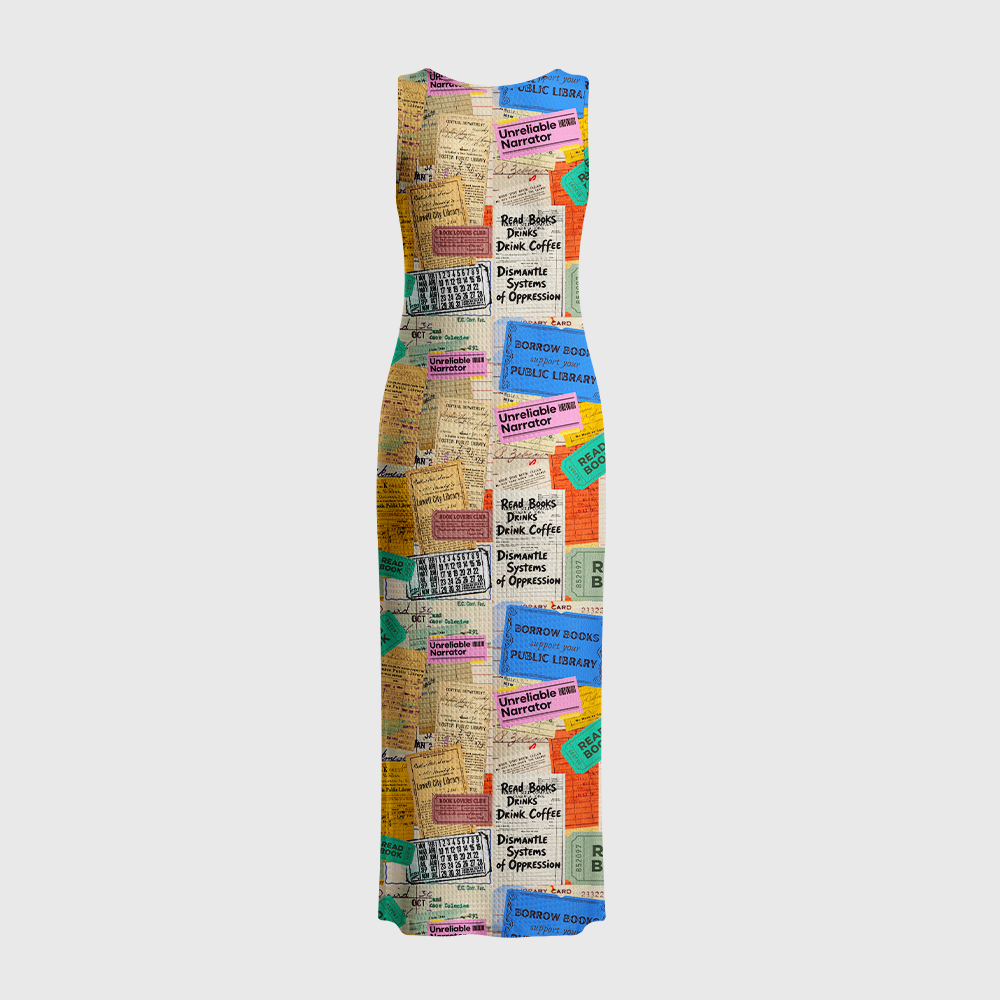 Pagewings Read Book Crochet Maxi Dress