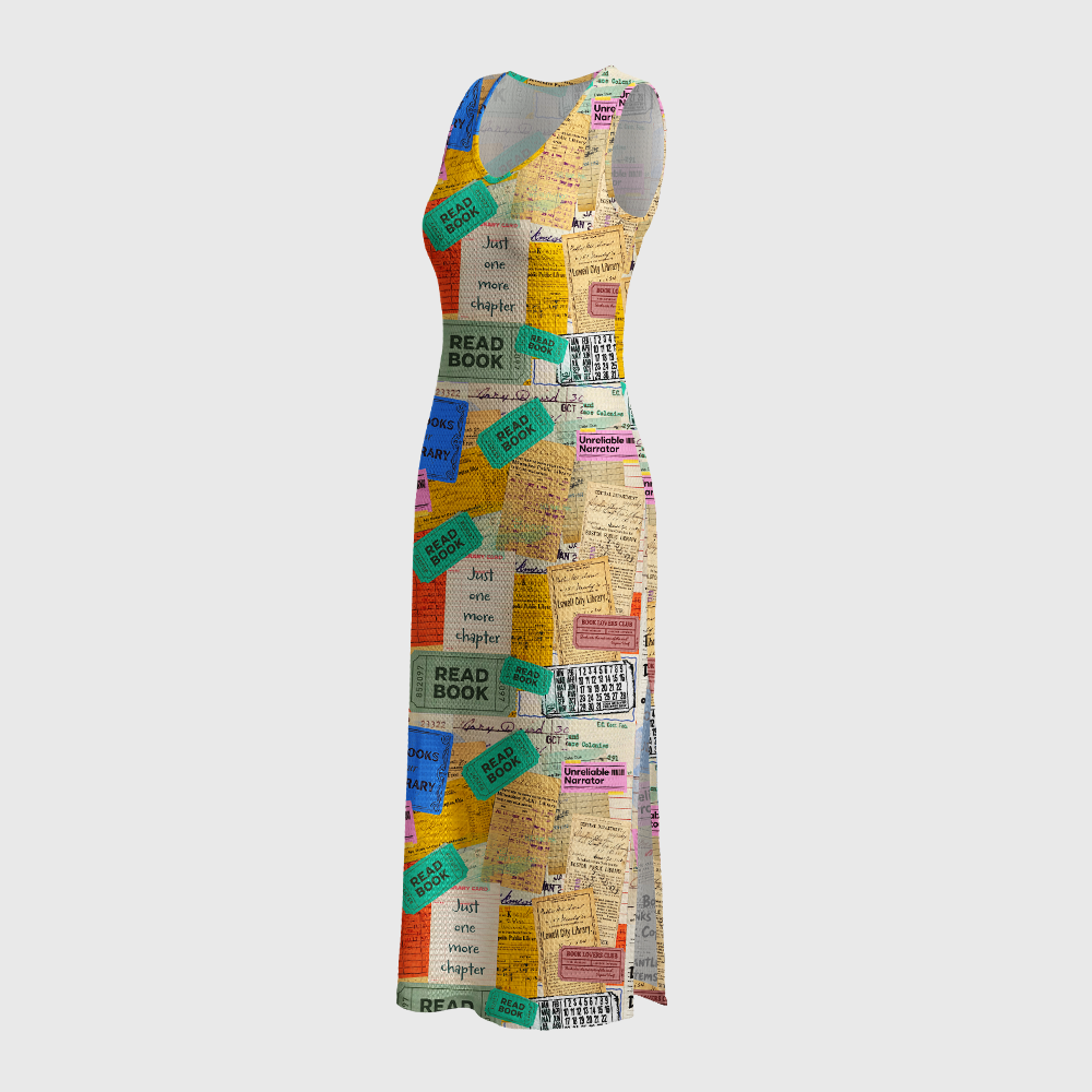 Pagewings Read Book Crochet Maxi Dress