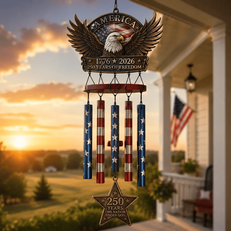 250 Years of Freedom  Commemorate Wind Chime