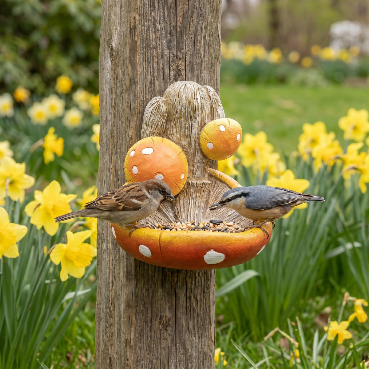 Fun Elf Tree-Faced Bird Feeder