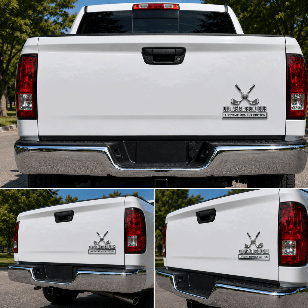 Old Bastards Golf Club Lifetime Member Edition Car Emblem
