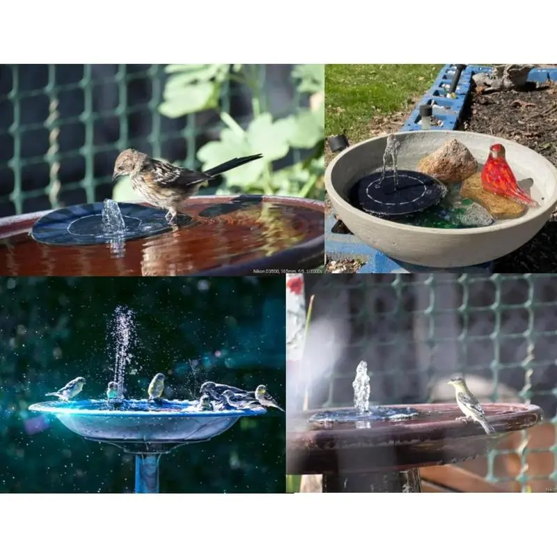 Solar Powered Bird Bath Fountain Pump