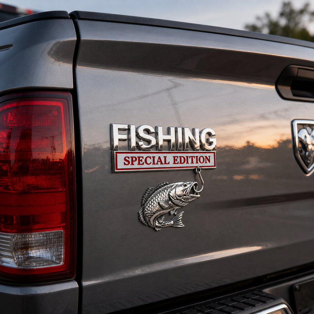 🔥LAST DAY 49% OFF- 🎣 Fishing Special Edition Premium 3D Metal Vehicle Emblem Badge