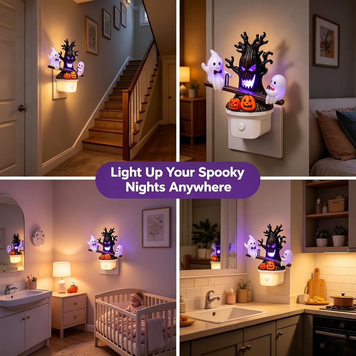 💥 Selling Fast 👻 2026 Halloween Animated Seesaw Ghost LED Night Light