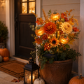 🌻 Solar Pumpkin Garden Stake Lights – Fall Artificial Flower Outdoor Decor