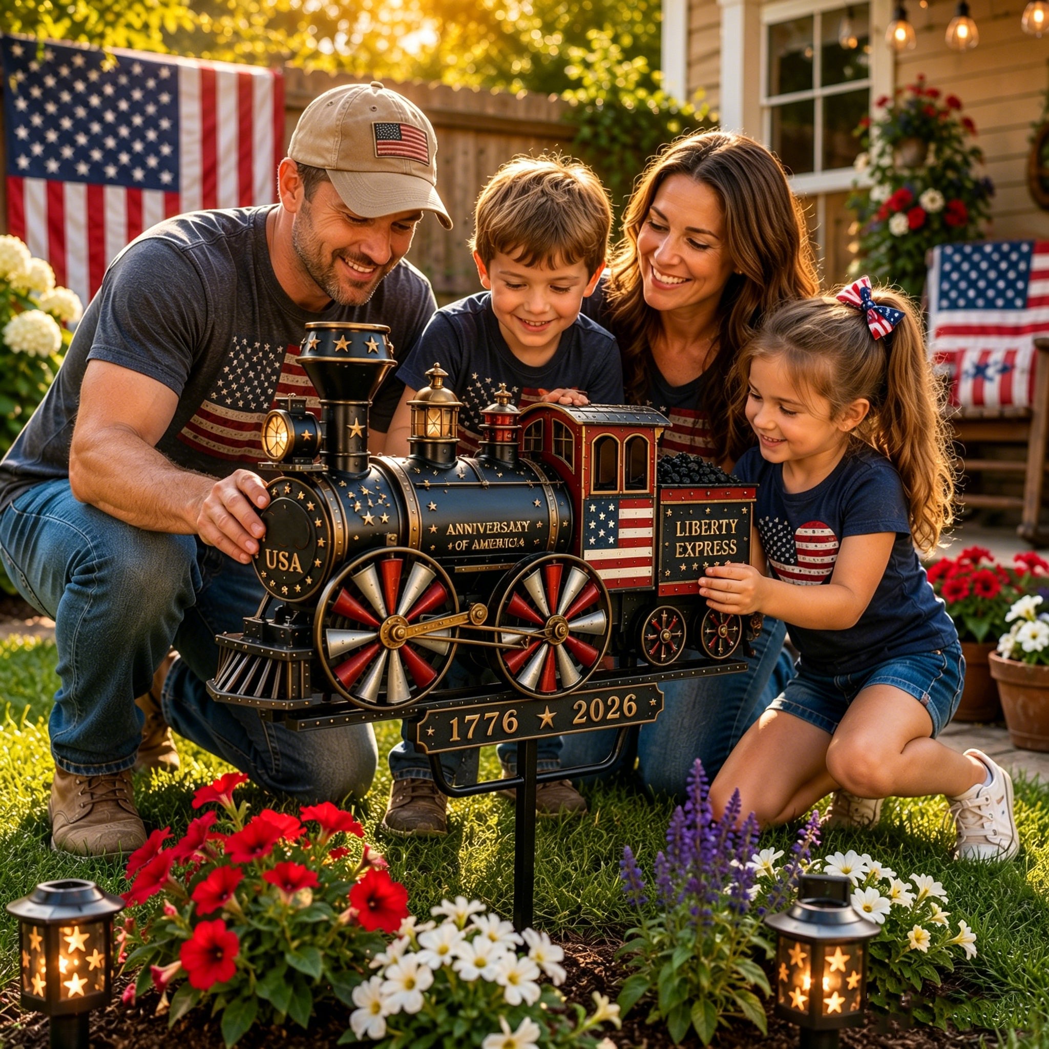 🔥Limited time 55% OFF🔥🚂 “Liberty Express” Train Garden Wind Spinner