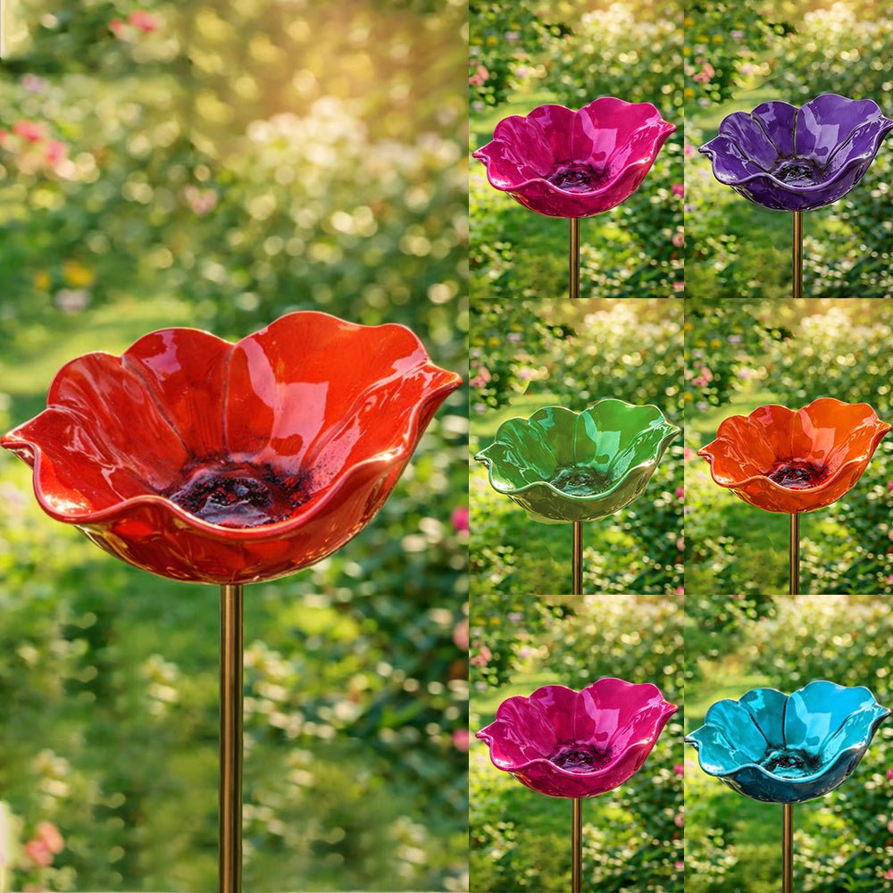 🔥2026 Mother's Day Gifts 50% Off🔥Handmade Metal Flower Garden Stake🐦