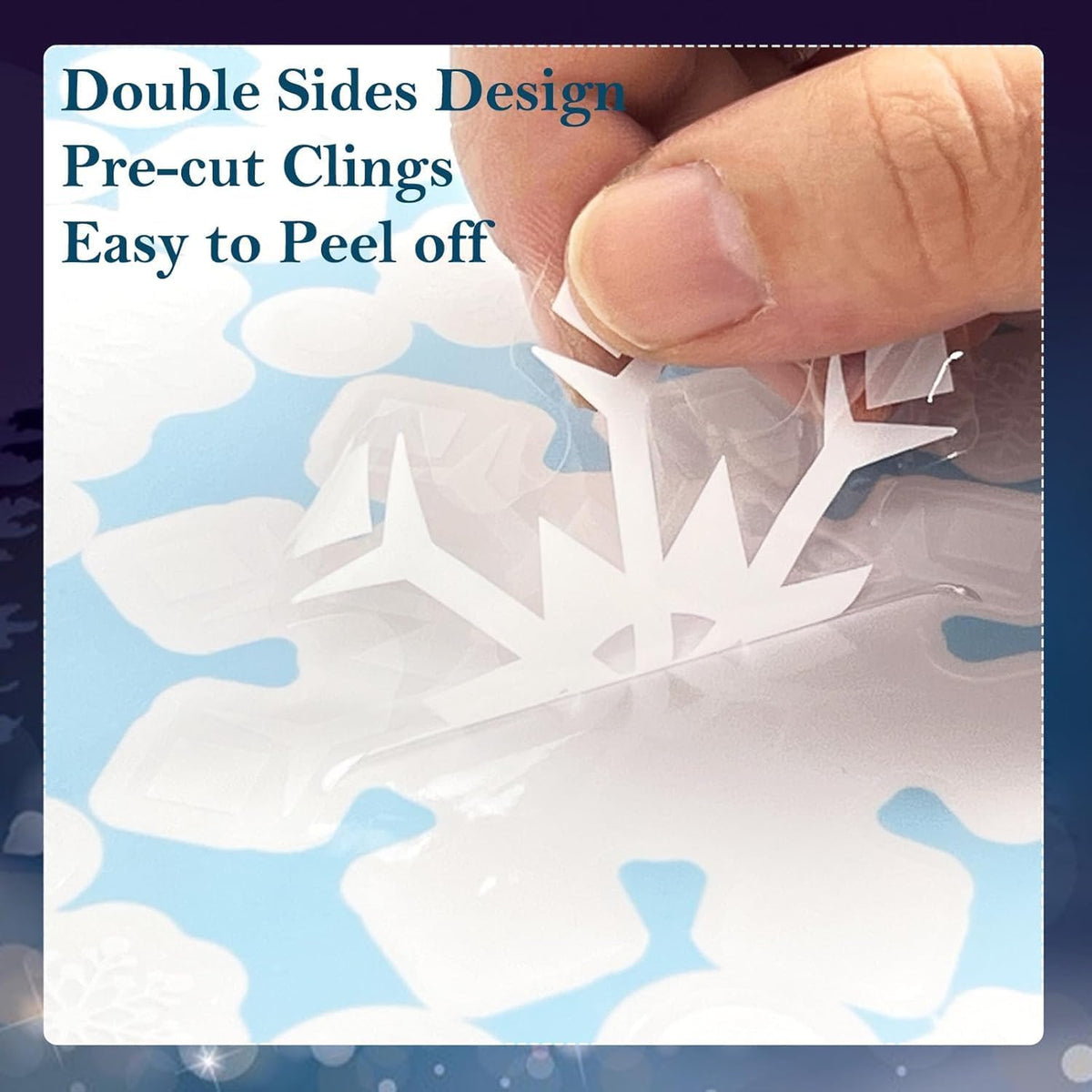 Christmas Window Static Clings Sticker Set