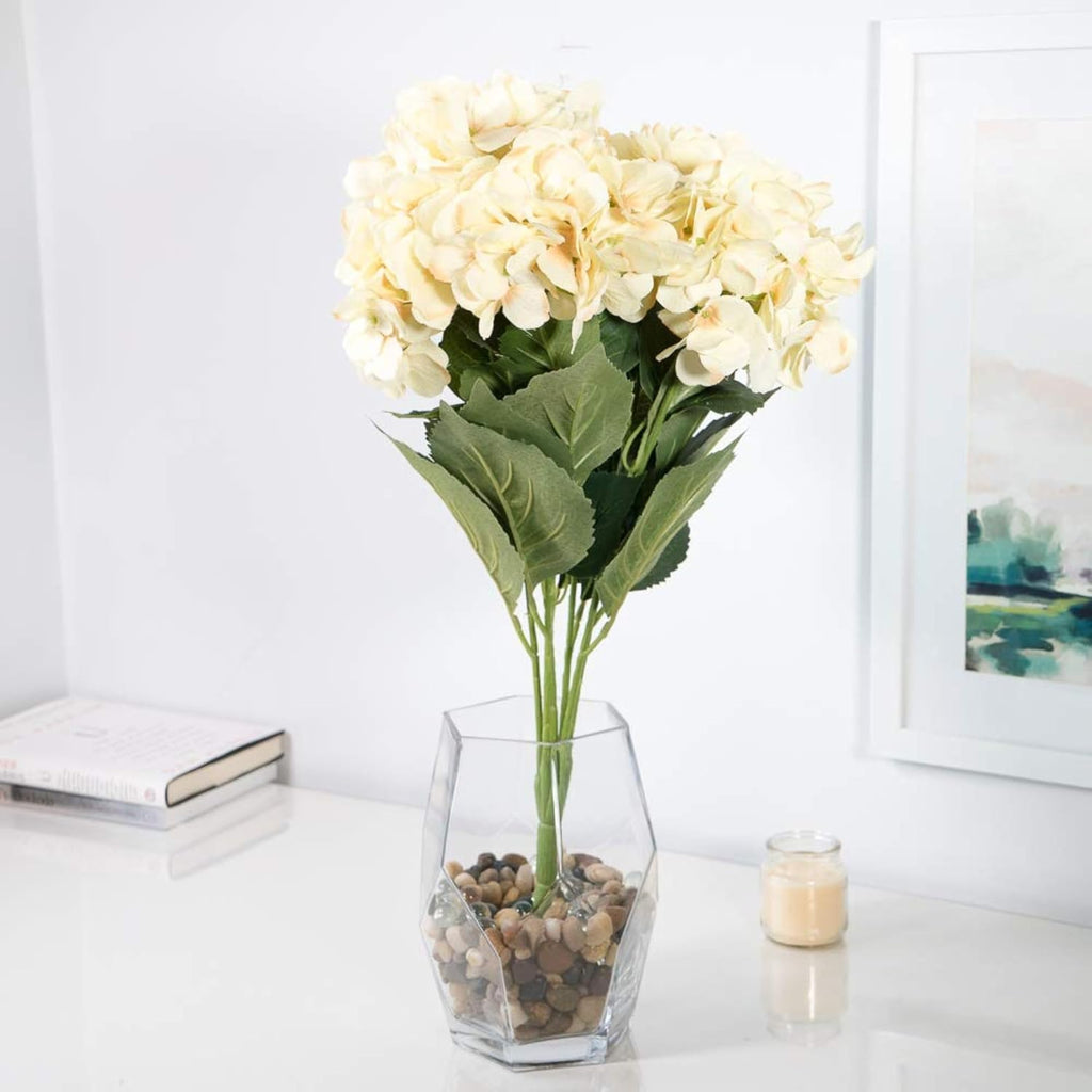 Hydrangea Artificial Flowers - UV Resistant Indoor & Outdoor Bushes