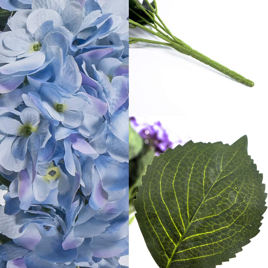 Hydrangea Artificial Flowers - UV Resistant Indoor & Outdoor Bushes