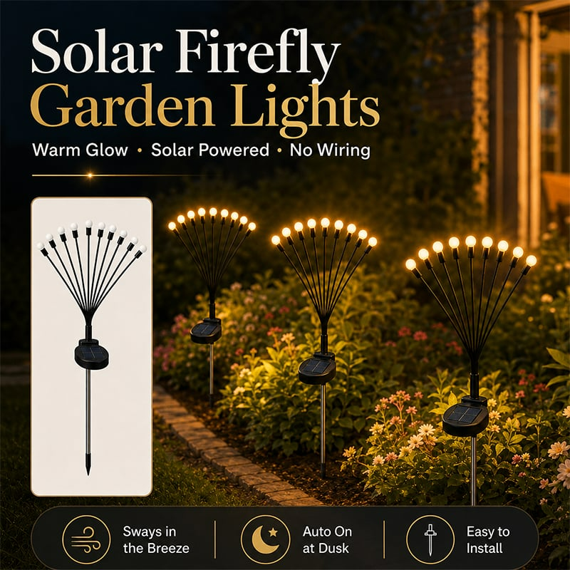 💥BUY 1 GET 1 FREE (2 PCS)🔥 Solar Firefly Garden Stake Lights