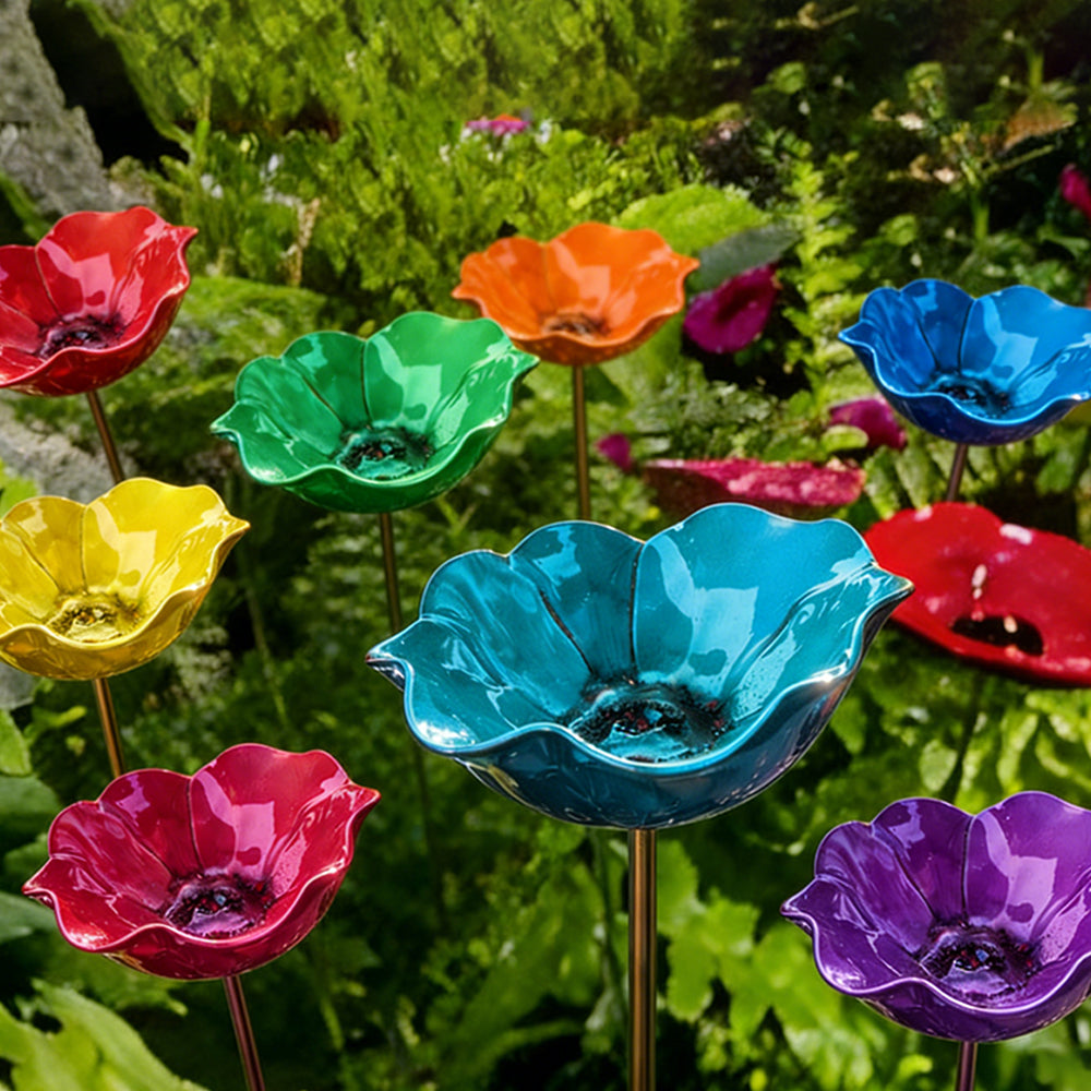 🔥2026 Mother's Day Gifts 50% Off🔥Handmade Metal Flower Garden Stake🐦