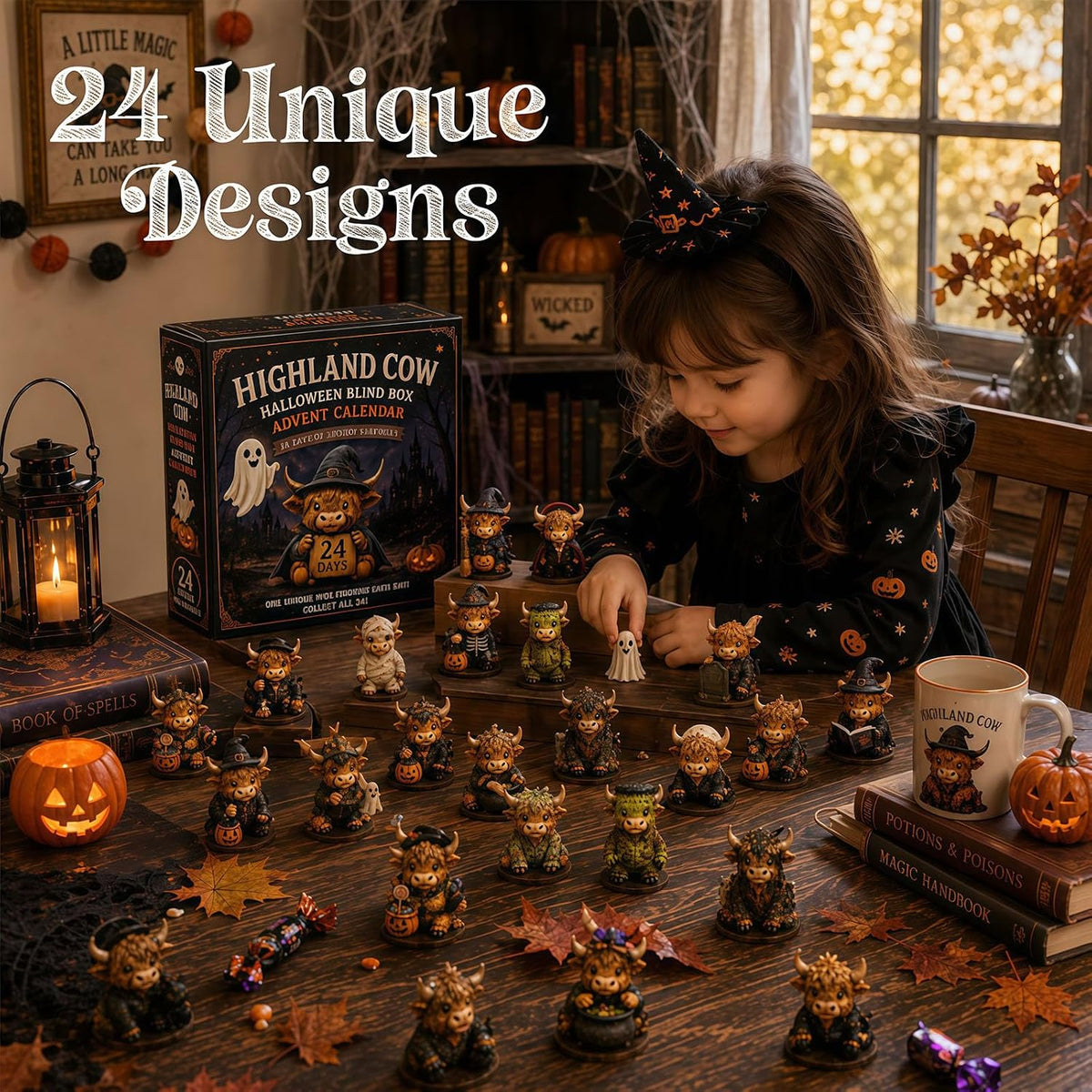 Highland Cow Halloween Countdown Calendar 2026🐮🎃✨