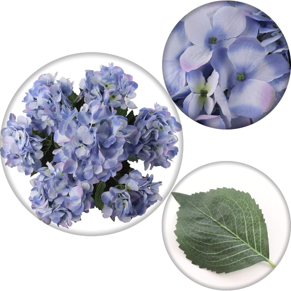 Hydrangea Artificial Flowers - UV Resistant Indoor & Outdoor Bushes