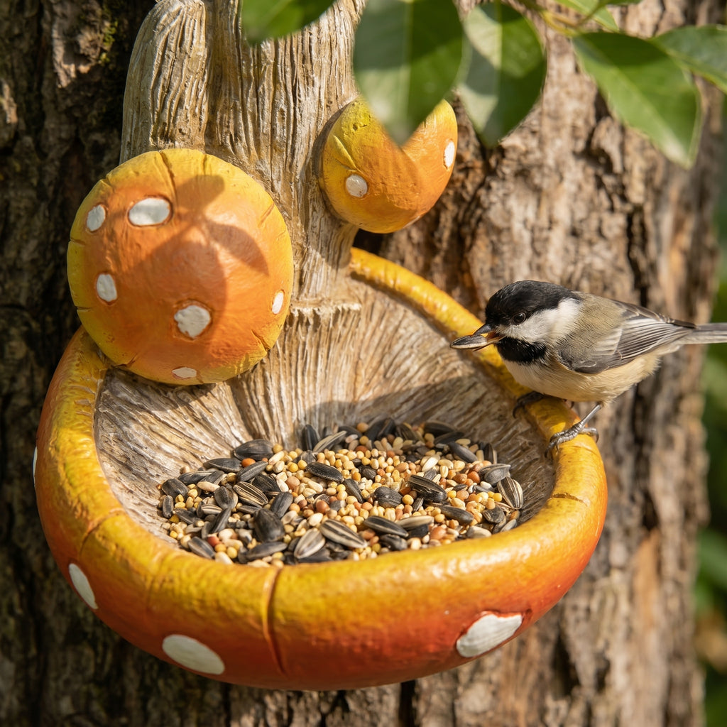 Fun Elf Tree-Faced Bird Feeder