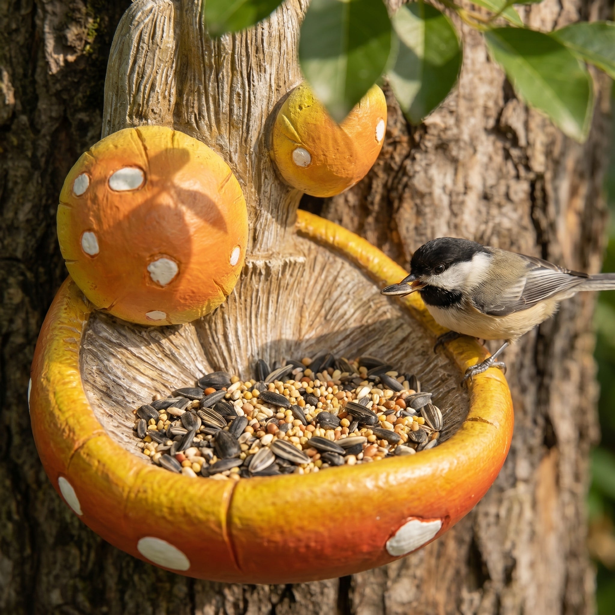 Fun Elf Tree-Faced Bird Feeder